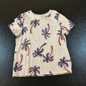 Old Navy Palm Tree T-Shirt Graphic Tee Casual Top Beige Toddler‎ size 3T